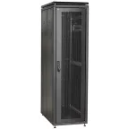 Шкаф сетевой 19дюйм LINEA N 18U 600х600 мм перфорированная передняя дверь черный