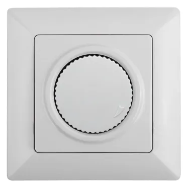 Светорегулятор Intro Solo 4-401-01 поворотный, 600Вт 230В, IP20, СУ, белый