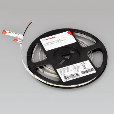 Лента светодиодная RT-A120-8mm 24V Warm2400 (9.6 W/m, IP20, 2835, 5m) (arlight, Открытый) | 018090(2) | Arlight