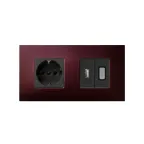 Рамка-декор на 2 поста для 2700620-03., S27Pl, Артик баклажан