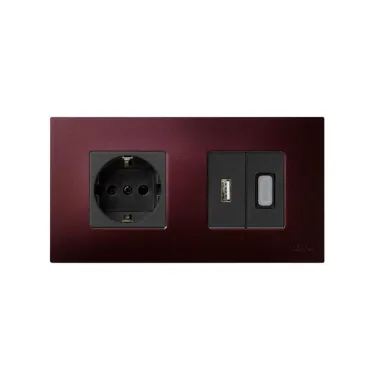 Рамка-декор на 2 поста для 2700620-03., S27Pl, Артик баклажан