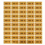 Наклейка ''380В'' 20х40мм