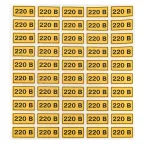 Наклейка ''220В'' 20х40мм