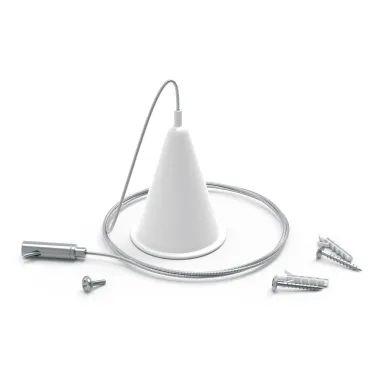 Комплект подвесов для трекового шинопровода осветительного, цвет белый | TR120 | Gauss