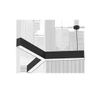 Светодиодный светильник X-line Y-образный 45 Вт 4000 К 790x912x100 мм черный муар и торцевыми крышками (4 шт.) | V1-R0-9Y823-02OP0-4004540 | VARTON