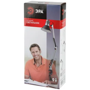 Светильник настольный на струбцине белый N-121-E27-40W-W ЭРА