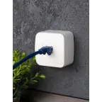 Розетка Минск Phone 1-местная ОП белая