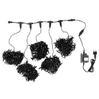 Гирлянда "LED ClipLight" 24V, 5 нитей по 20 метров, цвет диодов Синий, Flashing (Белый) | 323-603 | NEON-NIGHT