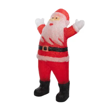 Акриловая светодиодная фигура Приветствующий Санта Клаус 76х47х120 см, IP65, понижающий трансформатор в комплекте | 513-183 | NEON-NIGHT