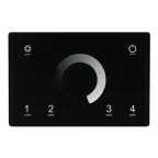 Панель Sens SMART-P79-DIM Black (230V, 4 зоны, 2.4G) (Arlight, IP20 Пластик, 5 лет) | 028399 | Arlight