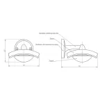 Садово-парковый светильник ДБУ 07-8-004 Дели 4 белый 4 гранный настенный IP44 светодиодный 8Вт 6500K