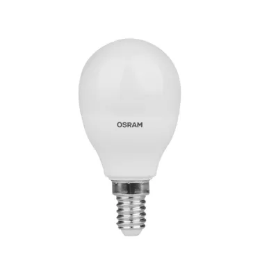 Лампа светодиодная LED 10 Вт E14 6500К 800Лм шарик 220 В (замена 75Вт) OSRAM