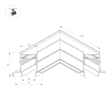 ИК-датчик SR-PRIME-IN-R16-WH (12-24V, 48-96W, DOOR) (Arlight, IP20 Пластик, 2 года) | 036166 | Arlight
