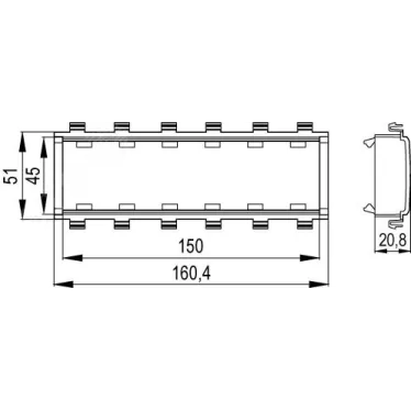 VIVA каркас 6 мод Viva In-liner Front белый