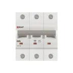 Автоматический выключатель ВА 47-125 3P 25А (D) 15кА PROXIMA  | mcb47125-3-25D | EKF