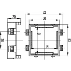 BRAVA Каркас 2 модуля белый IN-Liner FRONT