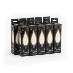 Лампа светодиодная LED 5Вт E14 220В 2700К свеча на ветру | 104201105 | Gauss