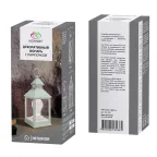 Декоративный фонарь с лампочкой, белый корпус, размер 10.5х10.5х24 см, цвет ТЕПЛЫЙ БЕЛЫЙ | 513-052 | NEON-NIGHT