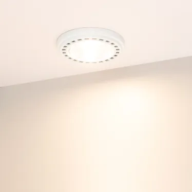 Лампа светодиодная AR111-UNIT-GU10-15W-DIM Warm3000 (WH, 24 deg, 230V) | 026867 | Arlight