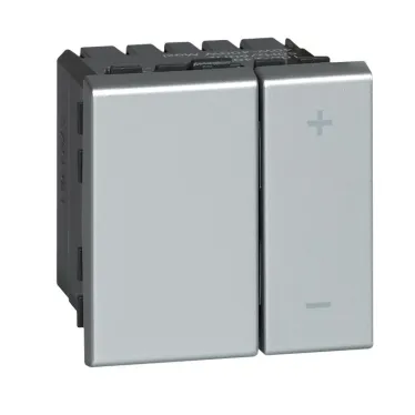 Mosaic Свторегулятор ECO 2 модуля -без нейтрали - 2-проводной - 400 Вт - алюминий