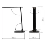 Светильник настольный светодиодный черный NLED-462-10W-BK