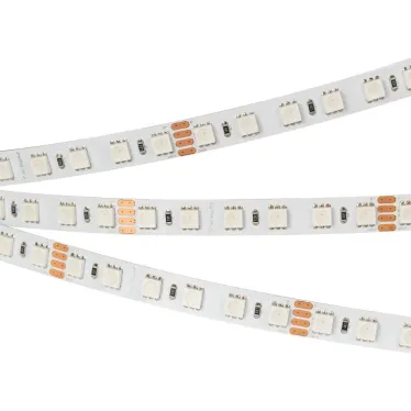 Лента RT-B84-10mm 24V RGB (21 W/m, IP20, 5060, 5m) (, Открытый)