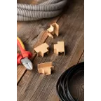 Угол T-образный (16х16) (4 шт) Plast PROxima под светлое дерево