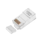 Разъем RJ-45(8P8C) под витую пару. UTP. категория 6. с вставкой,