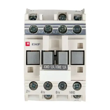 Пускатель магнитный КМЭ 12А катушка управления 220В АС малогабаритный 1NO