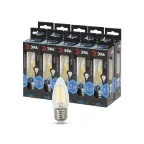 Лампа светодиодная филаментная F-LED B35-7W-840-E27 (филамент, свеча, 7Вт, нейтр, E27 (10/100/2800)