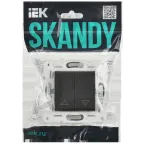 SKANDY Выключатель жалюзи 10А SK-V12T титан IEK