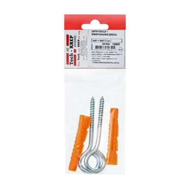 Шуруп-кольцо 6х60 с дюбелем 10х61 (2шт)