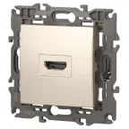 Розетка HDMI, Эра Elegance, шампань, 14-3114-04