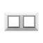Рамка из металла, ''Avanti'', белая, 4 модуля