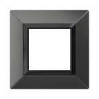 Рамка из металла, ''Avanti'', графитовая, 2 модуля