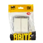 BRITE Выключатель жалюзи 10А ВС10-1-5-БрКр бежевый
