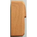 ЭТЮД блок открытой установки Розетка с зеземлением со шторками + Выключатель 1-клавиш., бук