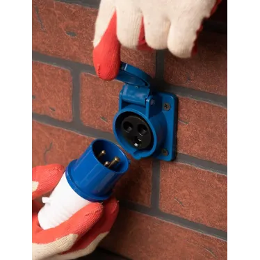 Розетка кабельная 16А 2Р+Е IP44 скрытая 220В 413