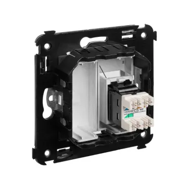 Avanti Телефонная розетка RJ-12 в стену Закаленная сталь