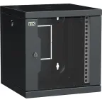 Шкаф LINEA WS 10' 6U 320х310мм дверь обзорная со стеклом черный