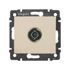 VALENA Розетка телевизионная TV оконечная 10дБ в рамку слоновая кость