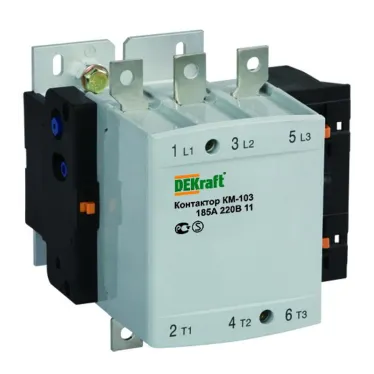 Контактор 225А 220В AC3 1НО 1НЗ КМ-103