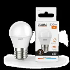 Лампа светодиодная LED 8 Вт 520 лм 3000К шар P45 теплый E27 AC 220В Elementary Gauss
