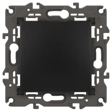 Кнопка, 10АХ-250В, Elegance, антрацит (10/100/3000) 14-1111-05