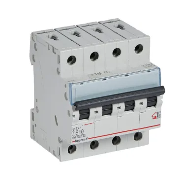 Выключатель автоматический четырехполюсный 10А B TX3 6kA