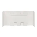 Соединитель (100х60) (2 шт) Plast Белый