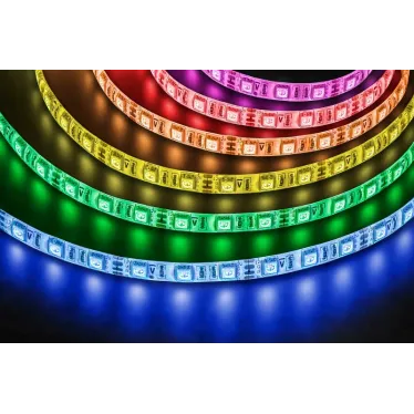 Лента светодиодная LEDх60/м 5м 14.4w/m 12В IP65 RGB