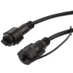 Удлинитель ERAPS-U10 для гирлянды IP65, 10 метров каучук черный