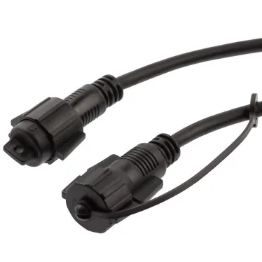 Удлинитель ERAPS-U10 для гирлянды IP65, 10 метров каучук черный