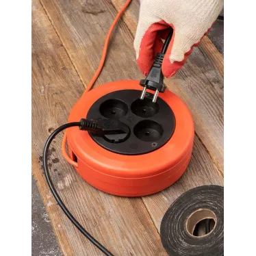 Удлинитель-рулетка 4x5 м без заземления ПВС 2x0.75 10А/2.3кВт PROxima